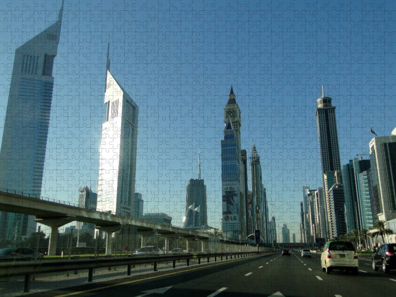 Dubai - aufstrebende Archtektur - CALVENDO Foto-Puzzle'