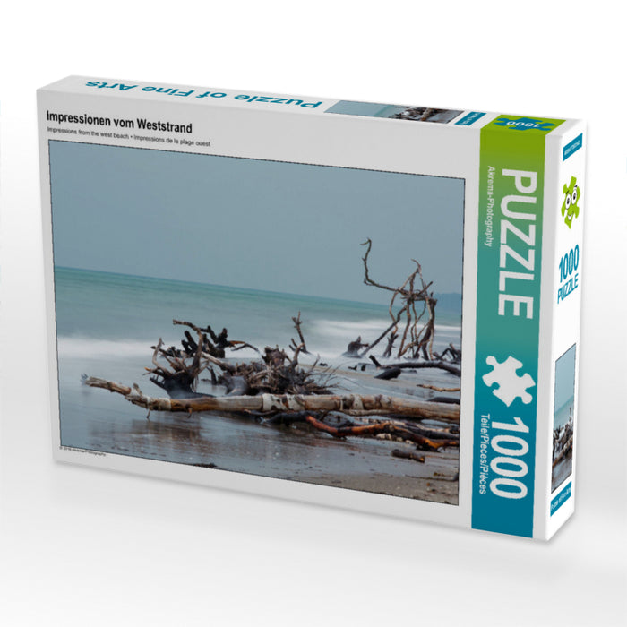 Impressions de la plage de l'Ouest - Puzzle photo CALVENDO 