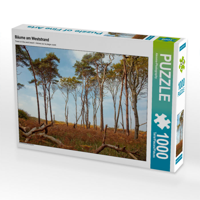 Bäume am Weststrand 1000 Teile Puzzle quer - CALVENDO Foto-Puzzle'