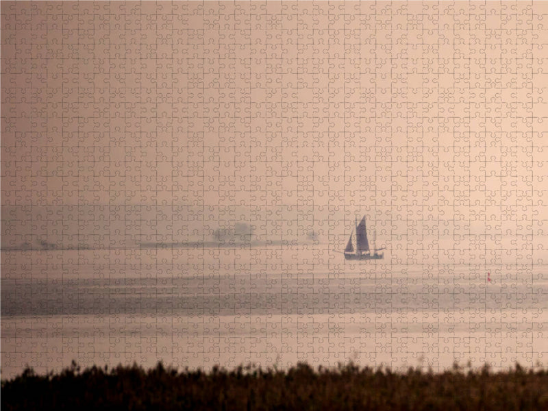 Abendstimmung am Bodden 1000 Teile Puzzle quer - CALVENDO Foto-Puzzle'