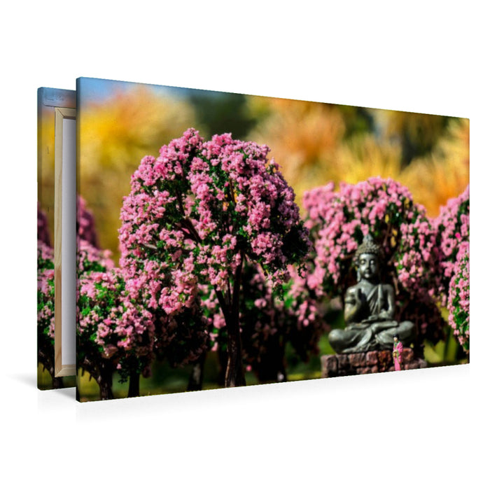 Premium Textil-Leinwand Kirschblüte