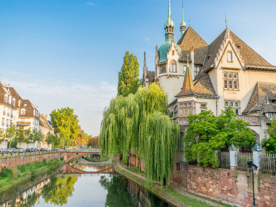 Lycée international des Pontonniers in Straßburg 1000 Teile Puzzle quer - CALVENDO Foto-Puzzle'