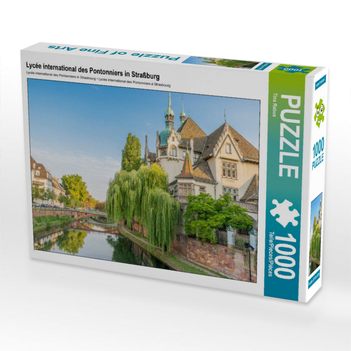 Lycée international des Pontonniers in Straßburg 1000 Teile Puzzle quer - CALVENDO Foto-Puzzle'