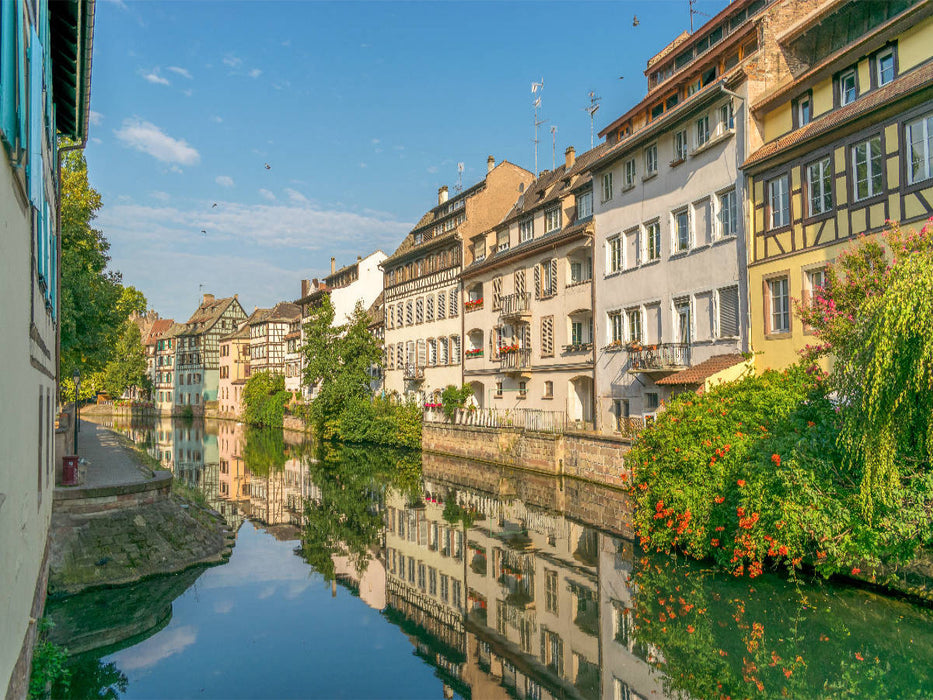 Wasserpromenade Petite France 1000 Teile Puzzle quer - CALVENDO Foto-Puzzle'