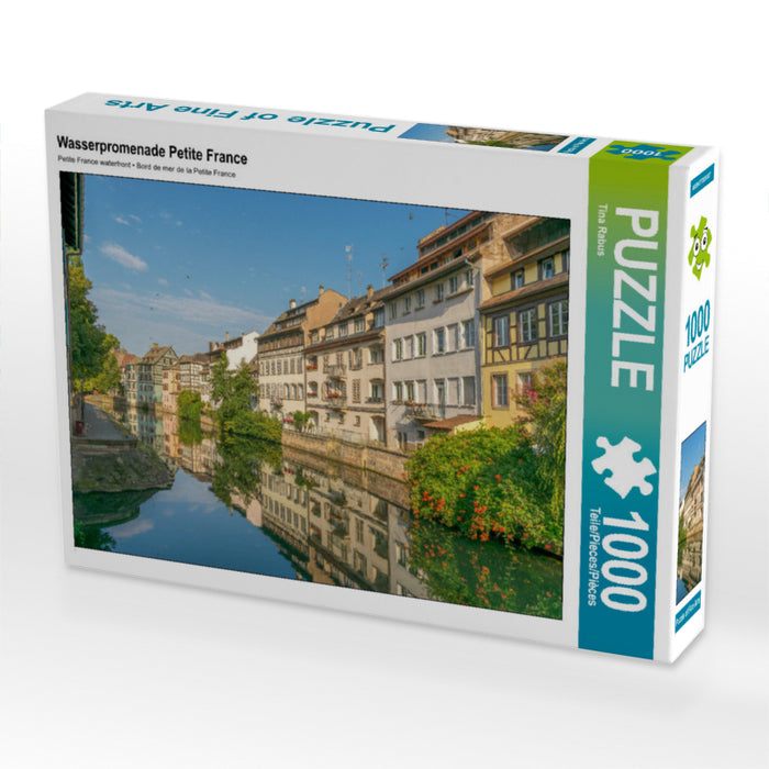 Wasserpromenade Petite France 1000 Teile Puzzle quer - CALVENDO Foto-Puzzle'