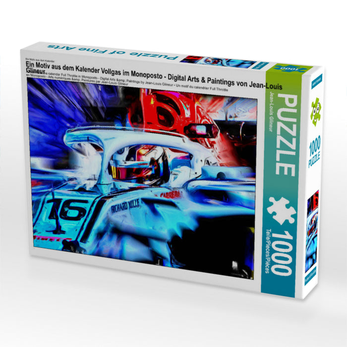 Ein Motiv aus dem Kalender Vollgas im Monoposto - Digital Arts & Paintings von Jean-Louis Glineur 1000 Teile Puzzle quer - CALVENDO Foto-Puzzle'