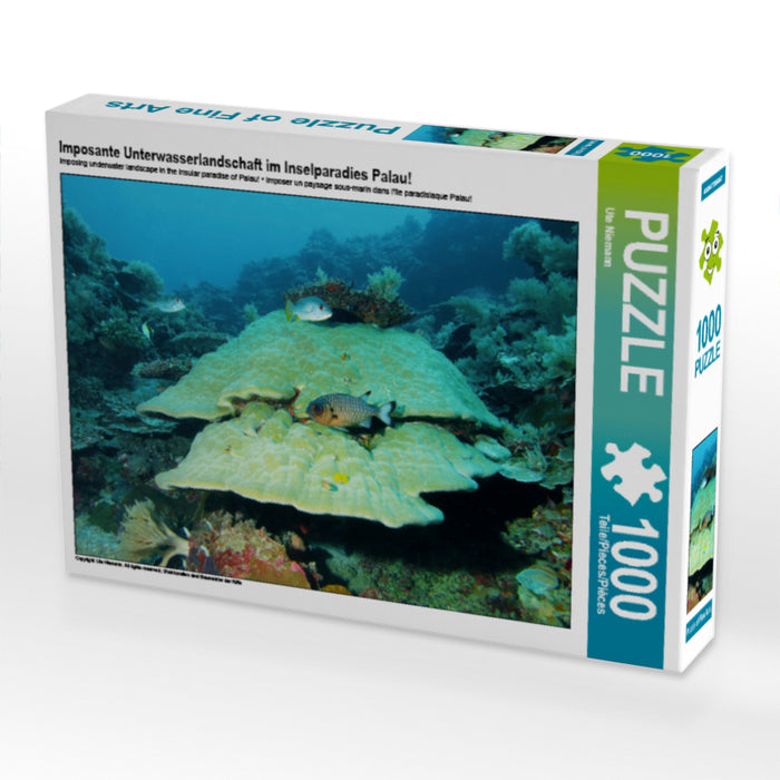 Imposante Unterwasserlandschaft im Inselparadies Palau! 1000 Teile Puzzle quer - CALVENDO Foto-Puzzle'