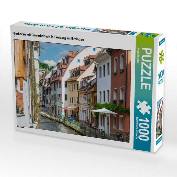 Gerberau mit Gewerbebach in Freiburg im Breisgau 1000 Teile Puzzle quer - CALVENDO Foto-Puzzle'
