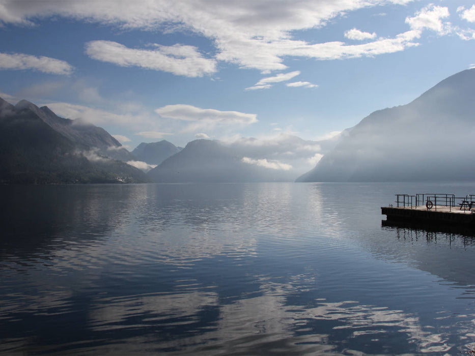 Morgen am Storfjorden / Ejdsdal 1000 Teile Puzzle quer - CALVENDO Foto-Puzzle'