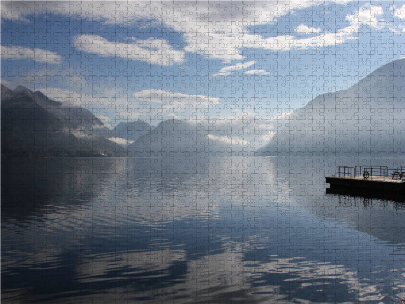 Morgen am Storfjorden / Ejdsdal 1000 Teile Puzzle quer - CALVENDO Foto-Puzzle'