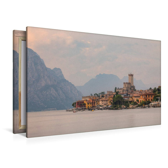 Toile textile premium Toile textile premium 120 cm x 80 cm paysage Malcesine 