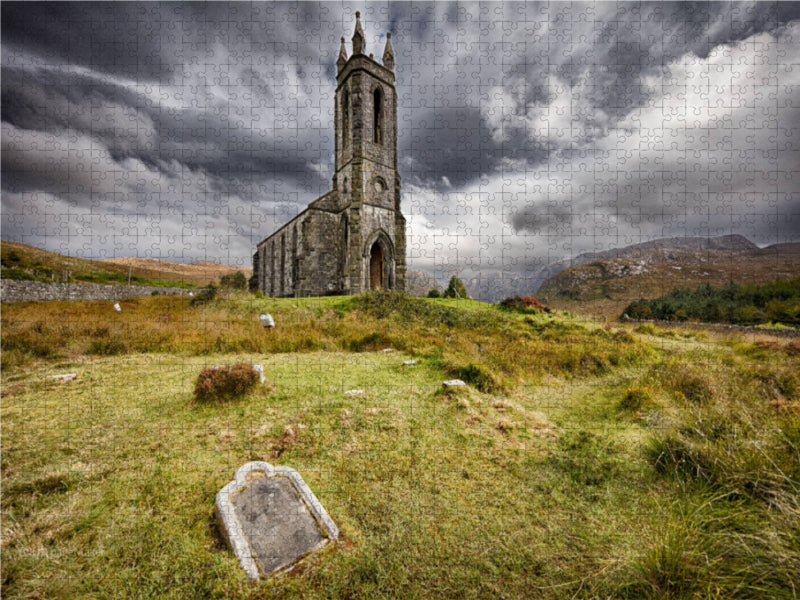 Dunlewey Church 1000 Teile Puzzle quer - CALVENDO Foto-Puzzle'