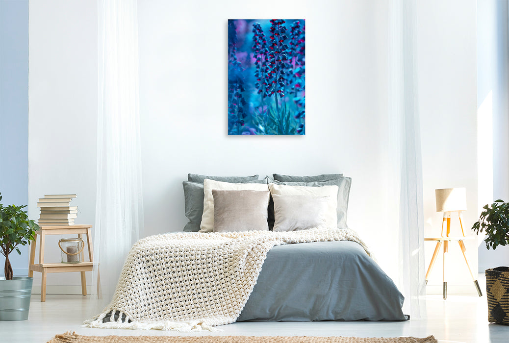 Premium Textil-Leinwand Premium Textil-Leinwand 80 cm x 120 cm  hoch Traum in Blau