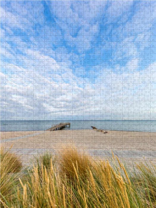 RETTIN Strandidylle 1000 Teile Puzzle hoch - CALVENDO Foto-Puzzle'