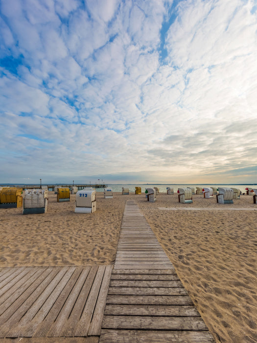 PELZERHAKEN Abendatmosphäre am Strand 1000 Teile Puzzle hoch - CALVENDO Foto-Puzzle'
