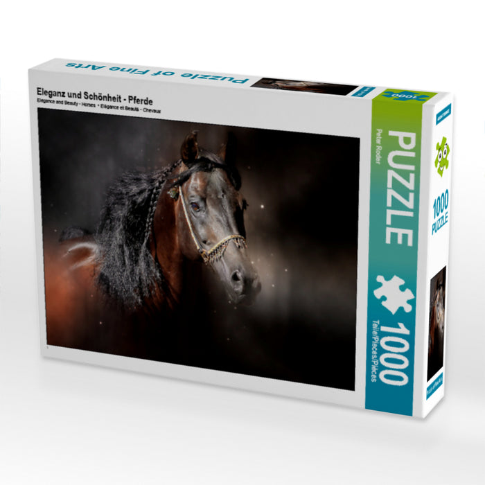 Eleganz und Schönheit - Pferde 1000 Teile Puzzle quer - CALVENDO Foto-Puzzle'