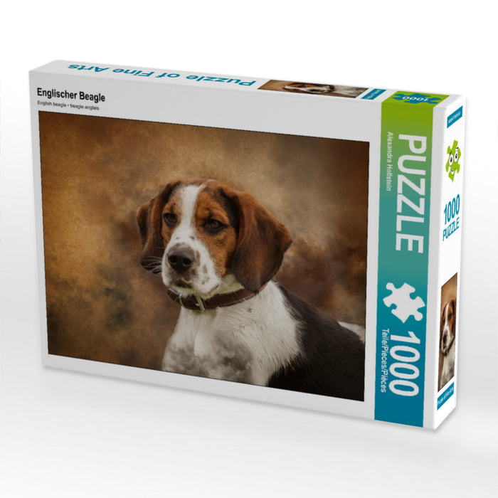 Englischer Beagle 1000 Teile Puzzle quer - CALVENDO Foto-Puzzle'