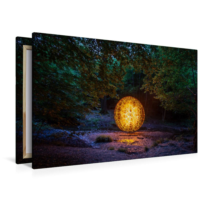 Premium Textil-Leinwand Busch Orb