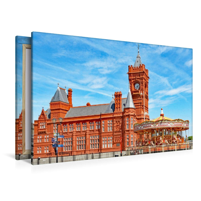 Premium Textil-Leinwand Pierhead Building