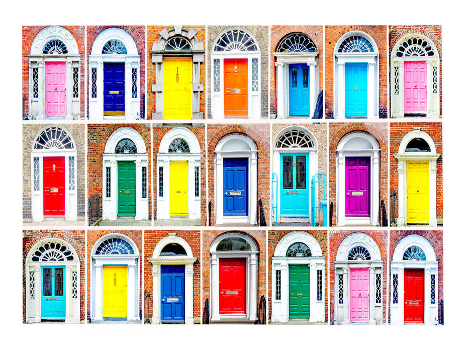 Bunte Türen - CALVENDO Foto-Puzzle'