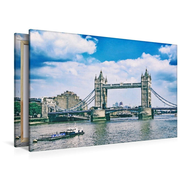 Premium Textil-Leinwand Tower Bridge