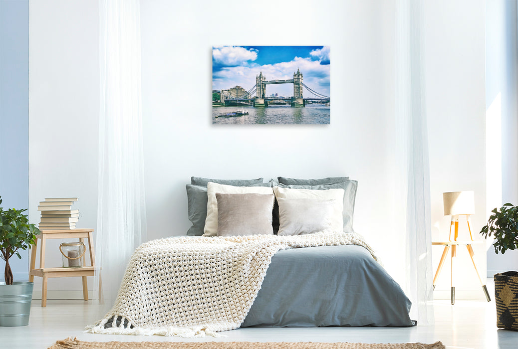 Premium Textil-Leinwand Premium Textil-Leinwand 120 cm x 80 cm quer Tower Bridge
