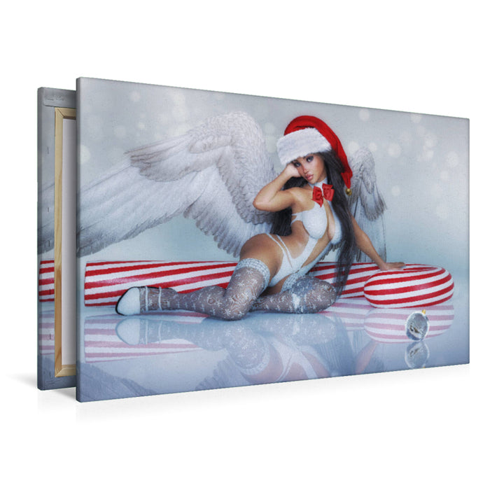 Premium Textil-Leinwand Premium Textil-Leinwand 120 cm x 80 cm quer Süßer Dezember