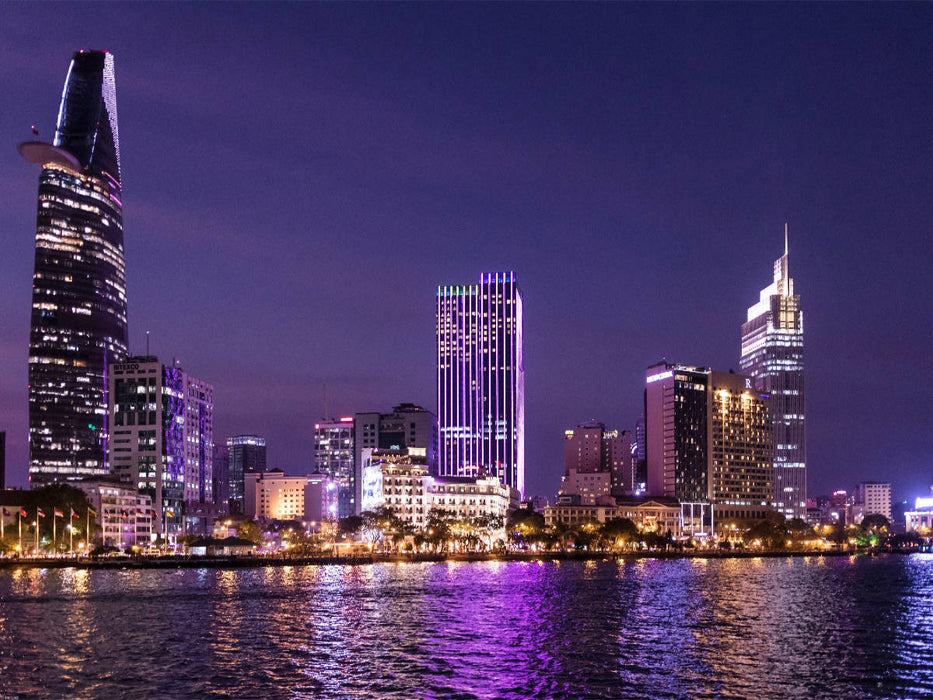 Saigon - Metropole bei Nacht - CALVENDO Foto-Puzzle'