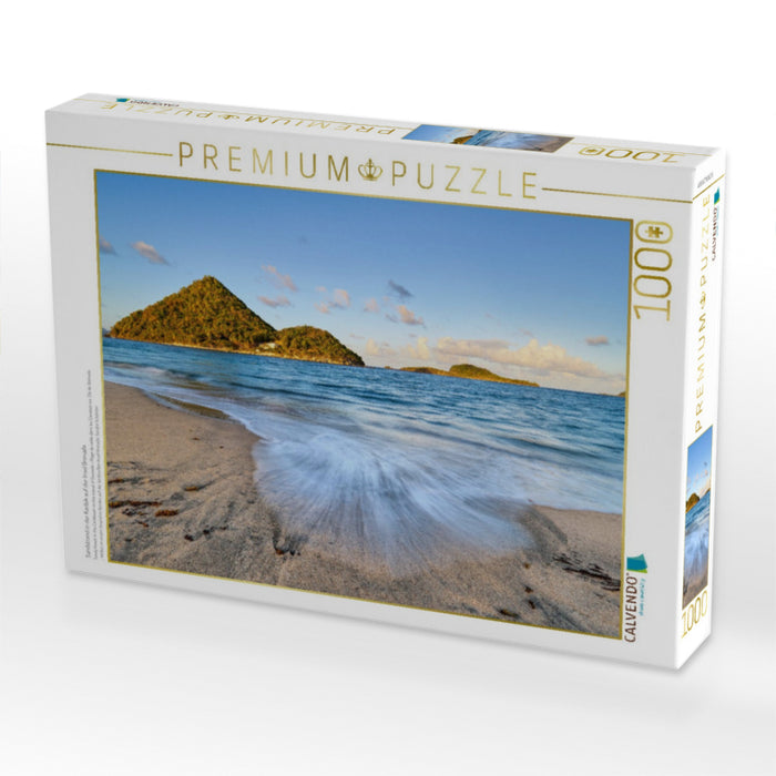 Sandstrand in der Karibik auf der Insel Grenada - CALVENDO Foto-Puzzle'