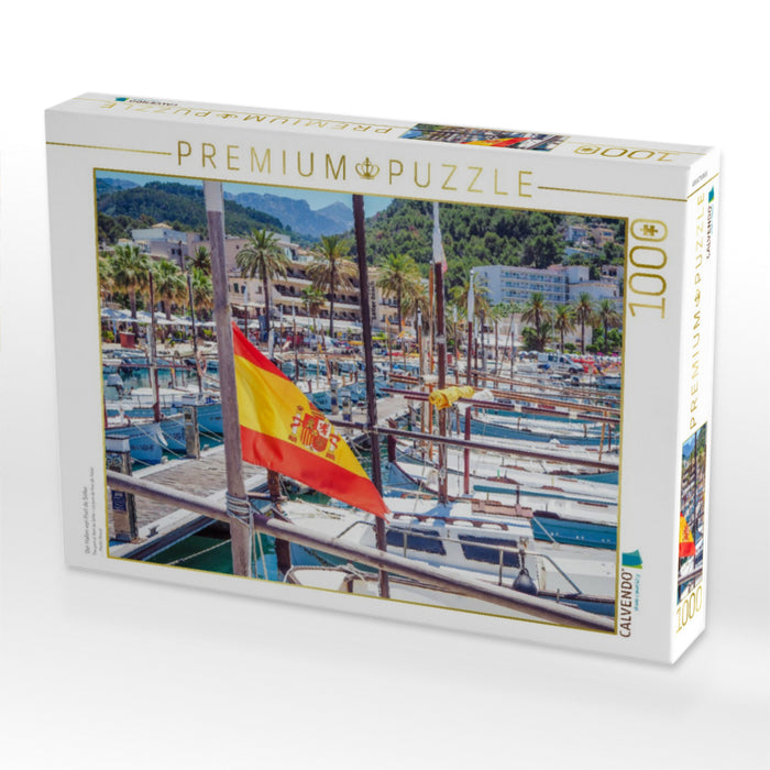 Der Hafen von Port de Sóller - CALVENDO Foto-Puzzle'