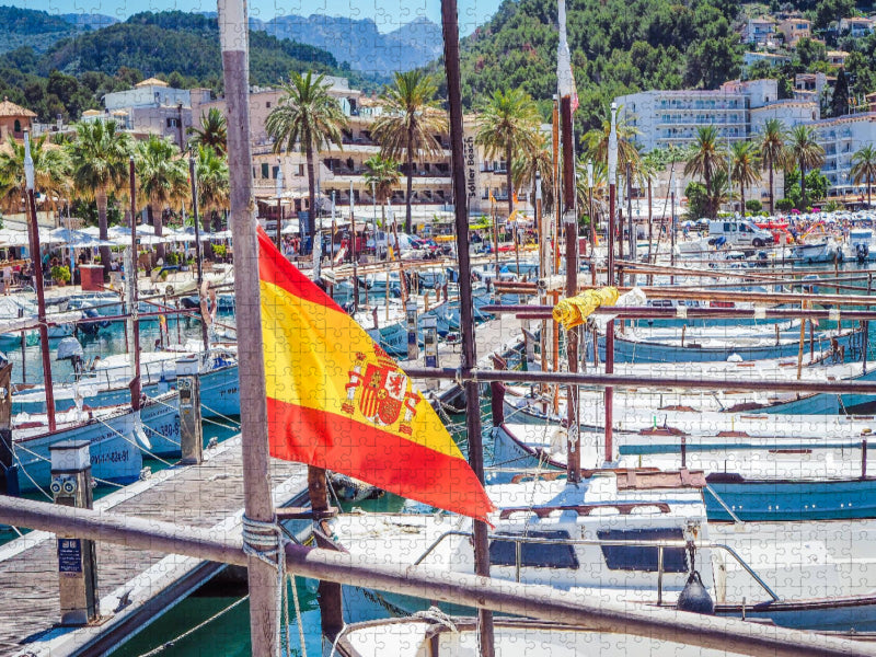 Der Hafen von Port de Sóller - CALVENDO Foto-Puzzle'