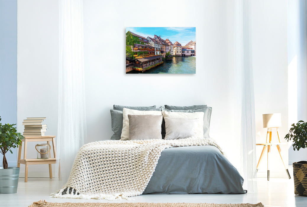 Premium Textil-Leinwand Premium Textil-Leinwand 120 cm x 80 cm quer Ein Motiv aus dem Kalender Straßburg - ein fotografischer Streifzug