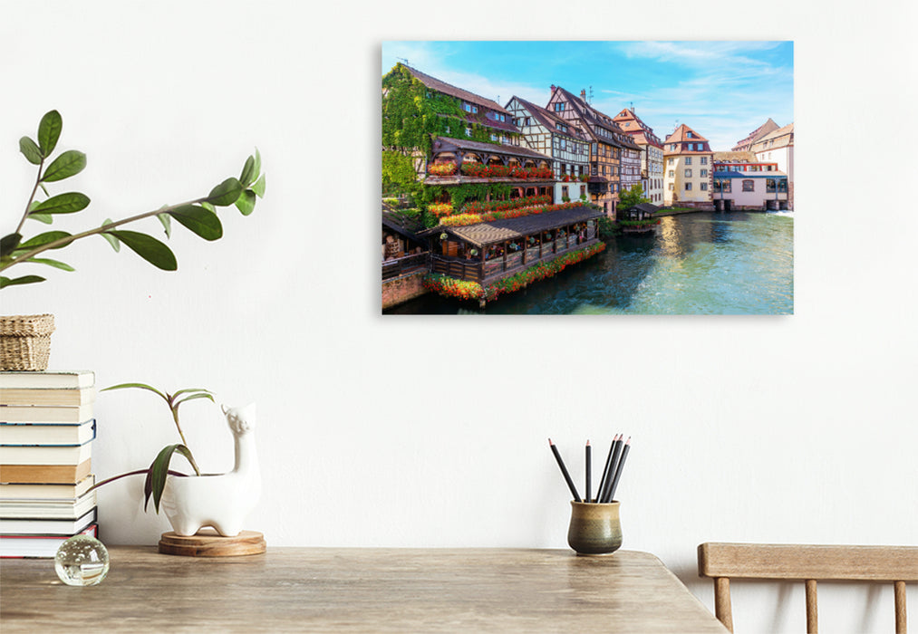 Premium Textil-Leinwand Premium Textil-Leinwand 120 cm x 80 cm quer Ein Motiv aus dem Kalender Straßburg - ein fotografischer Streifzug