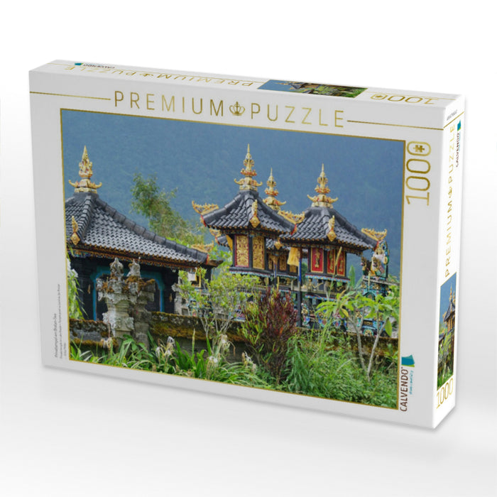 Privattempel am Bratan-See - CALVENDO Foto-Puzzle'