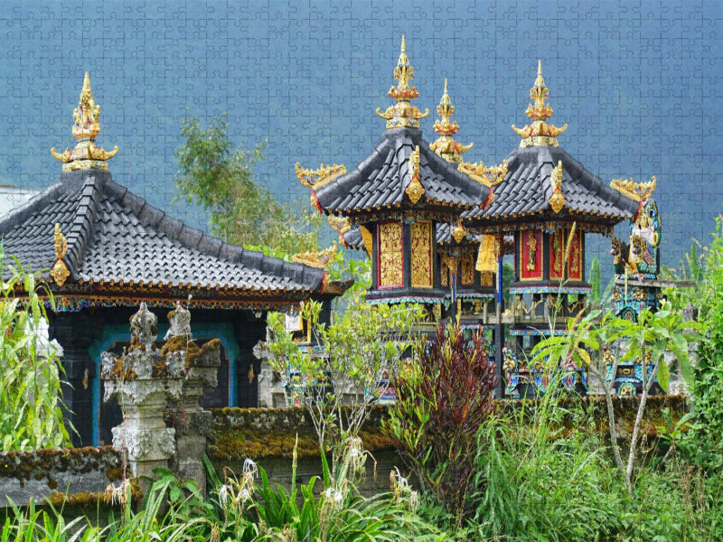Privattempel am Bratan-See - CALVENDO Foto-Puzzle'