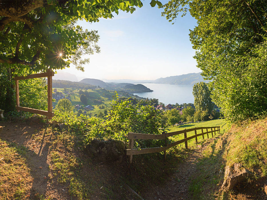 Blick zum Thunersee vom Büel - CALVENDO Foto-Puzzle'