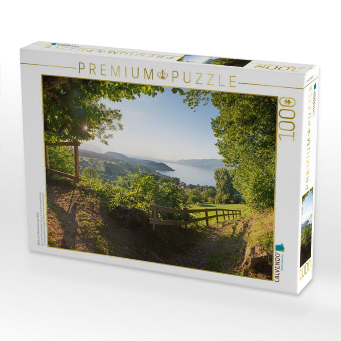Blick zum Thunersee vom Büel - CALVENDO Foto-Puzzle'