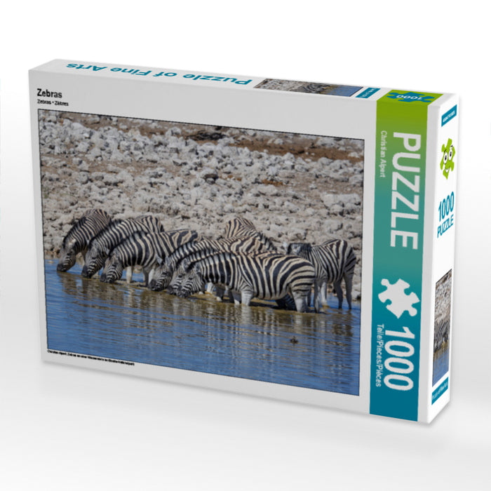 Zebras - CALVENDO photo puzzle 