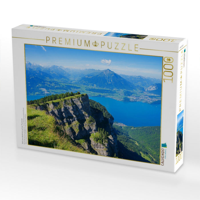 Blick vom Niederhorn auf den Thunersee - CALVENDO Foto-Puzzle'