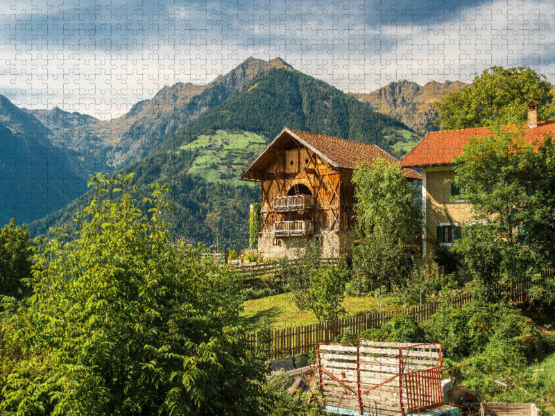 Bauernhof an der Taser Talstation - CALVENDO Foto-Puzzle'