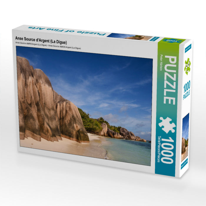 Anse Source d'Argent (La Digue) 1000 Teile Puzzle quer - CALVENDO Foto-Puzzle'