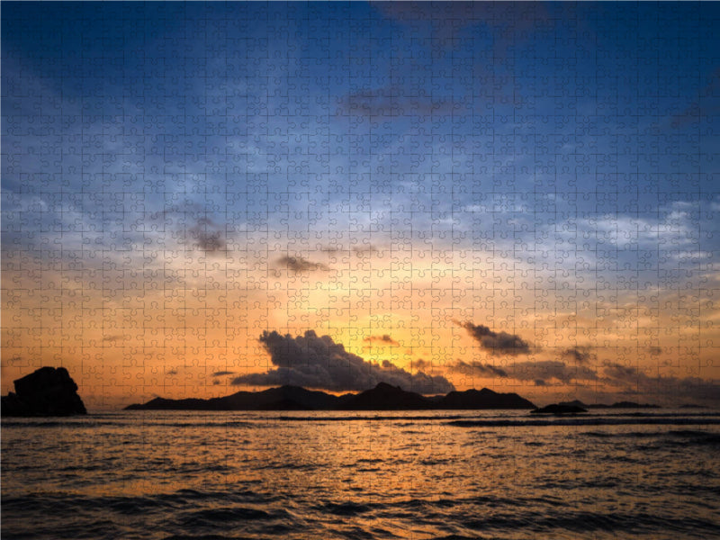 Ein Motiv aus dem Kalender Seychellen - Das letzte Paradies auf Erden 1000 Teile Puzzle quer - CALVENDO Foto-Puzzle'