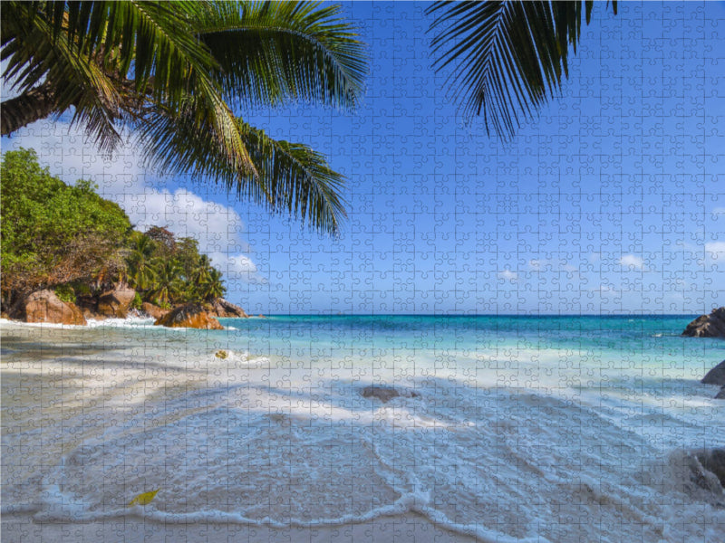Ein Motiv aus dem Kalender Seychellen - Das letzte Paradies auf Erden 1000 Teile Puzzle quer - CALVENDO Foto-Puzzle'