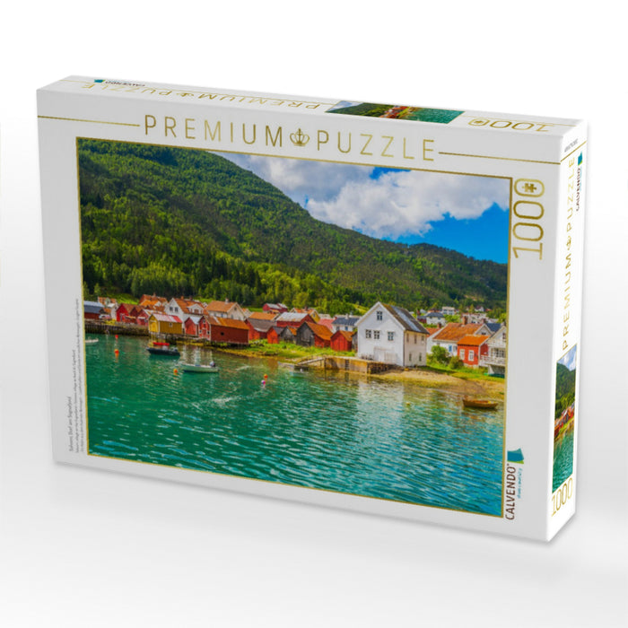 Solvorn, Dorf am Sognefjord - CALVENDO Foto-Puzzle'