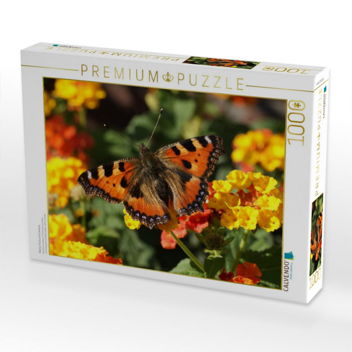 Kleiner Fuchs auf Lantana - CALVENDO Foto-Puzzle'
