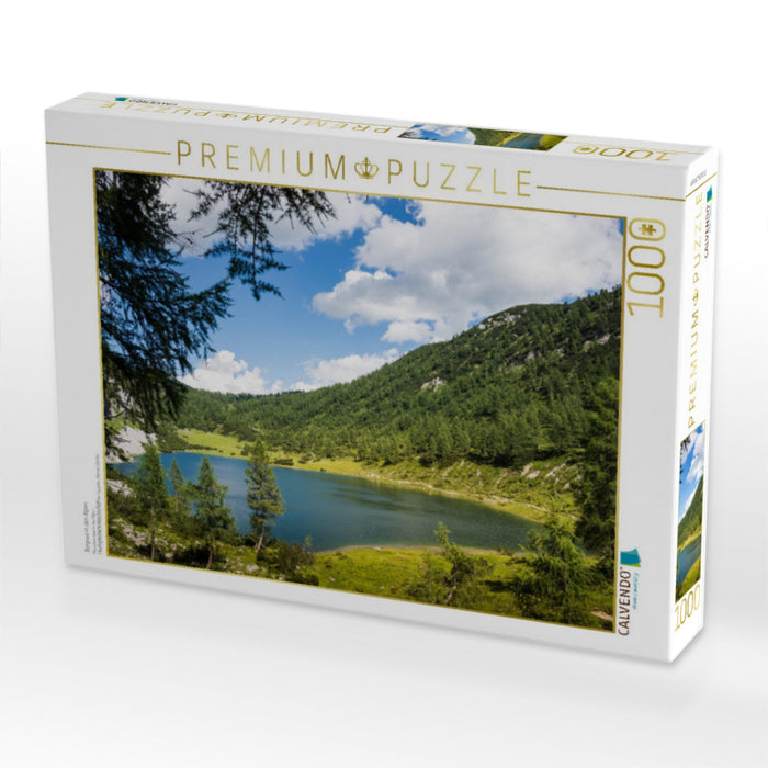 Bergsee in den Alpen - CALVENDO Foto-Puzzle'