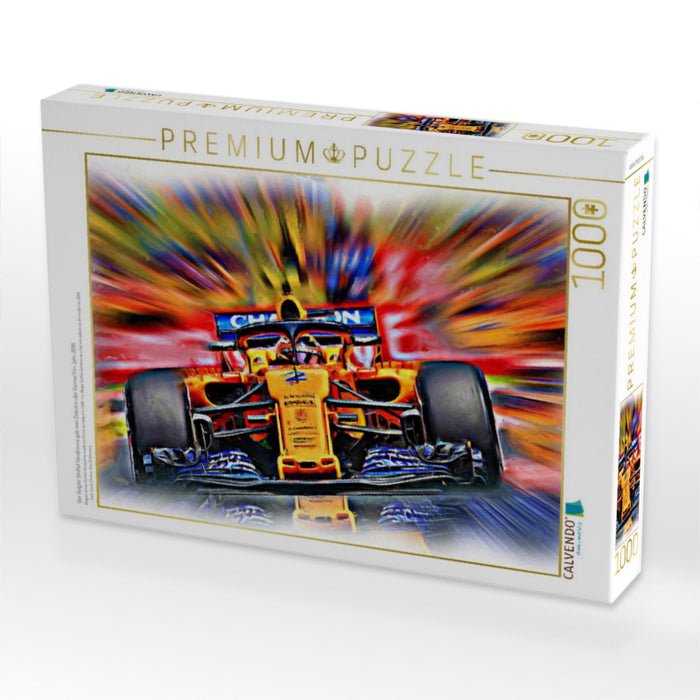 Der Belgier Stoffel Vandoorne gab sein Debüt in der Formel 1 im Jahr 2016. - CALVENDO Foto-Puzzle'