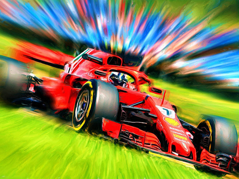 Der Finne Kimi Räikkönen fährt seit 2001 in der Königsklasse und gewann einen WM-Titel 2007. - CALVENDO Foto-Puzzle'