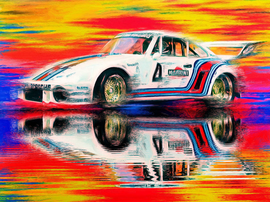 Der 935 der Rennfahrer Jochen Mass und Jacky Ickx Ende der 1970er Jahre - CALVENDO Foto-Puzzle'