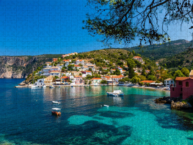 Assos, Kefalonia - CALVENDO Foto-Puzzle'